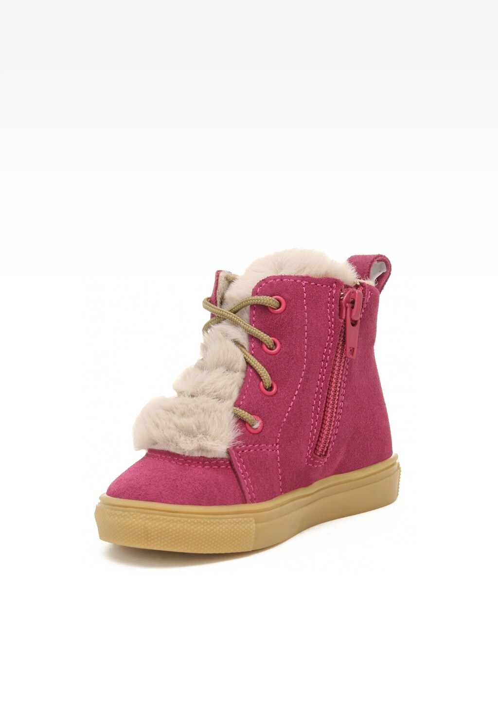 Trzewiki ocieplane BARTEK 11570006, dla dziewcząt, ciemno różowy Widok 3
