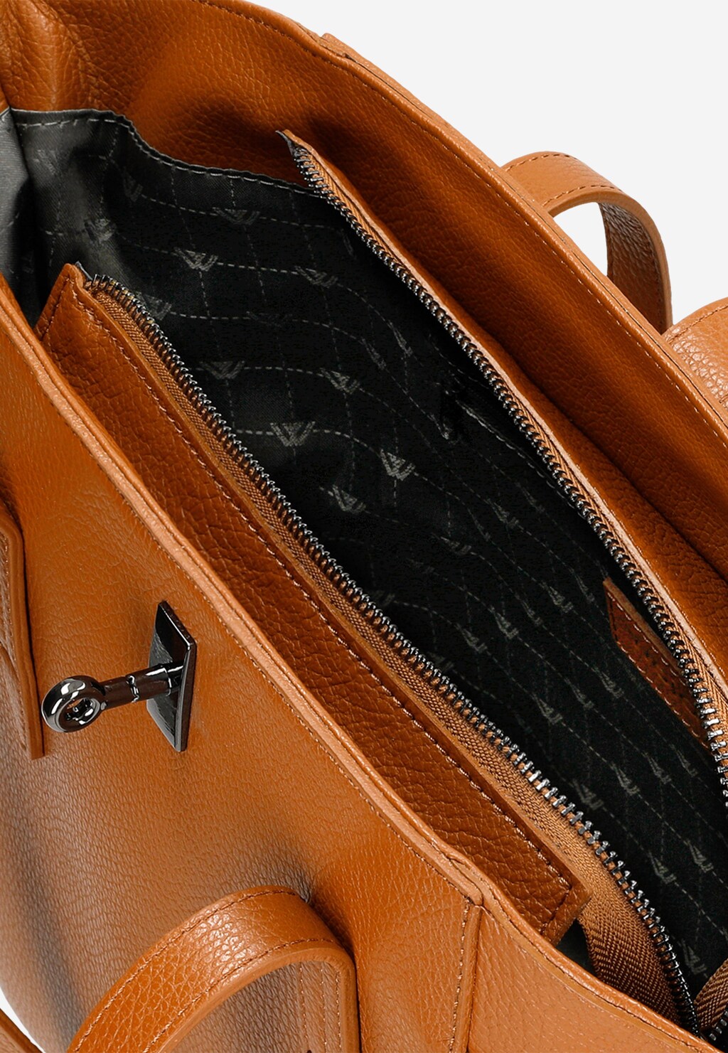 Veľká dámska kabelka na každodenné nosenie z pravej kože 80183-53 Widok 4