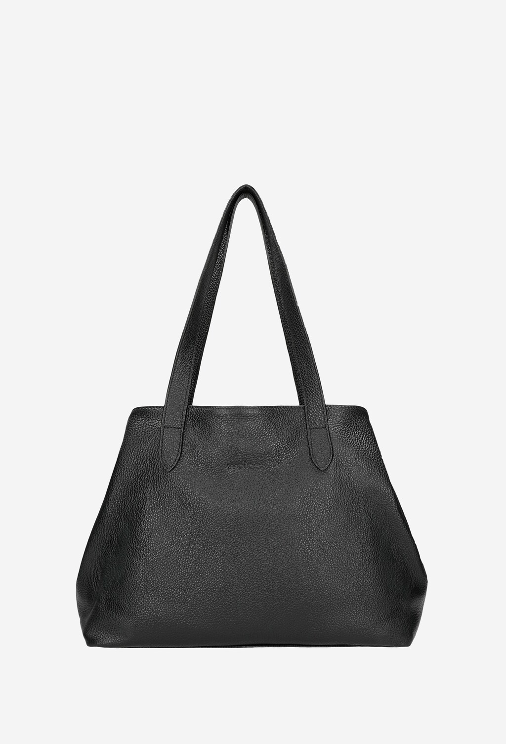 Velká černá dámská kabelka z hladké kůže 80178-51 Widok 1