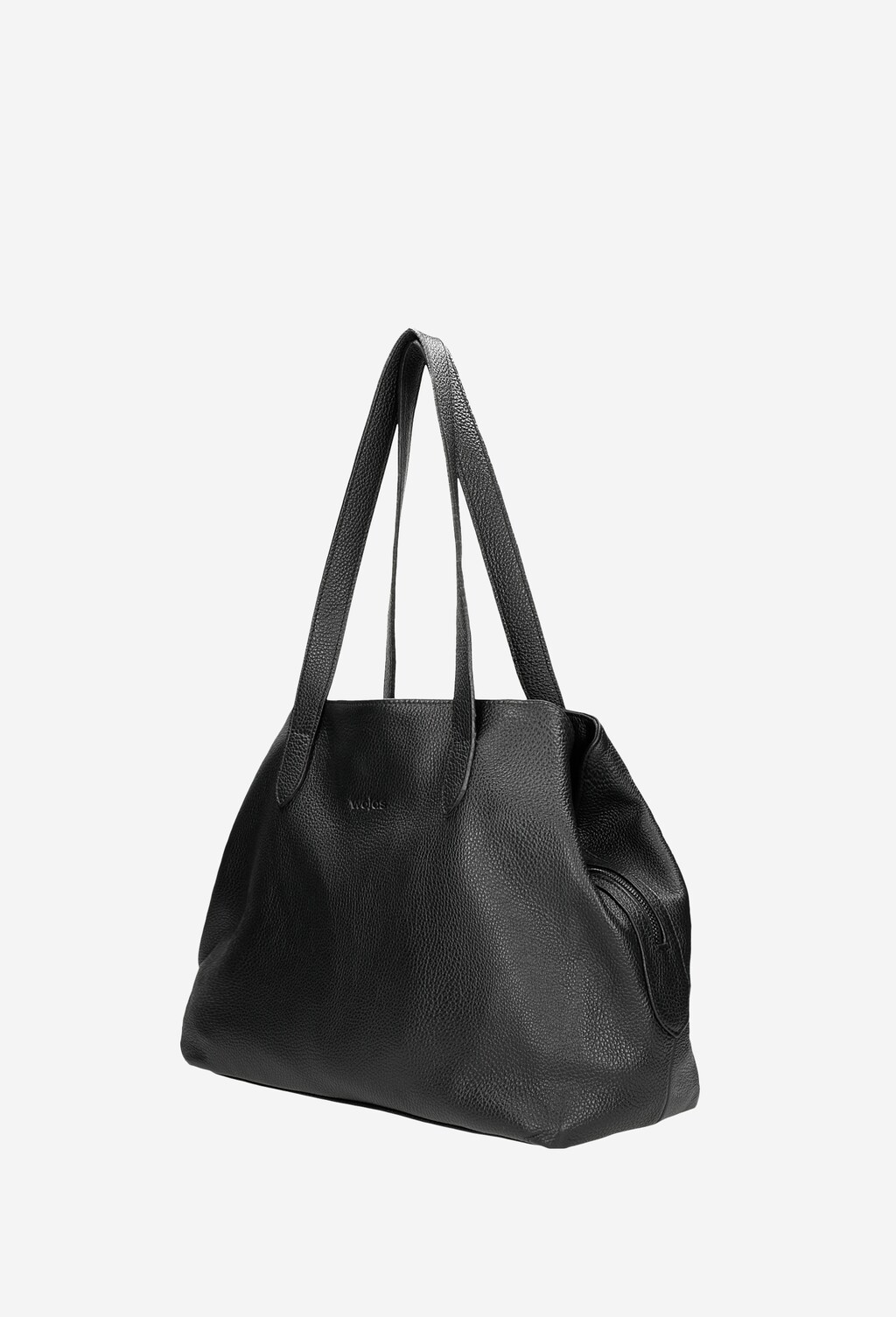 Velká černá dámská kabelka z hladké kůže 80178-51 Widok 2