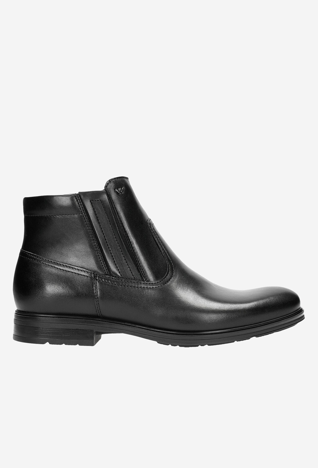 Czarne ocieplane botki męskie z naturalnej skóry 20012-51 Widok 1