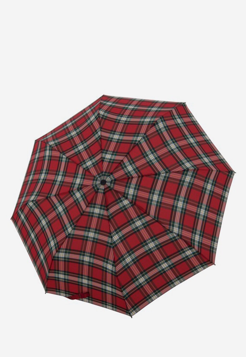 DOPPLER czerwony parasol w kratkę  K000006-15 Widok 2