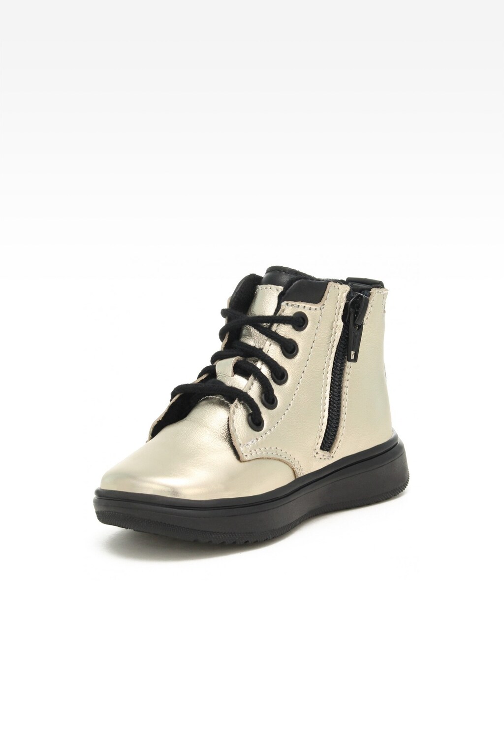 Trzewiki ocieplane BARTEK 11561002, dla dziewcząt, złoty Widok 3
