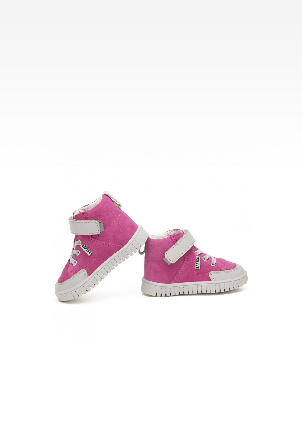 Trzewiki ocieplane BARTEK 11544010, dla dziewcząt, różowo-szary Widok 6