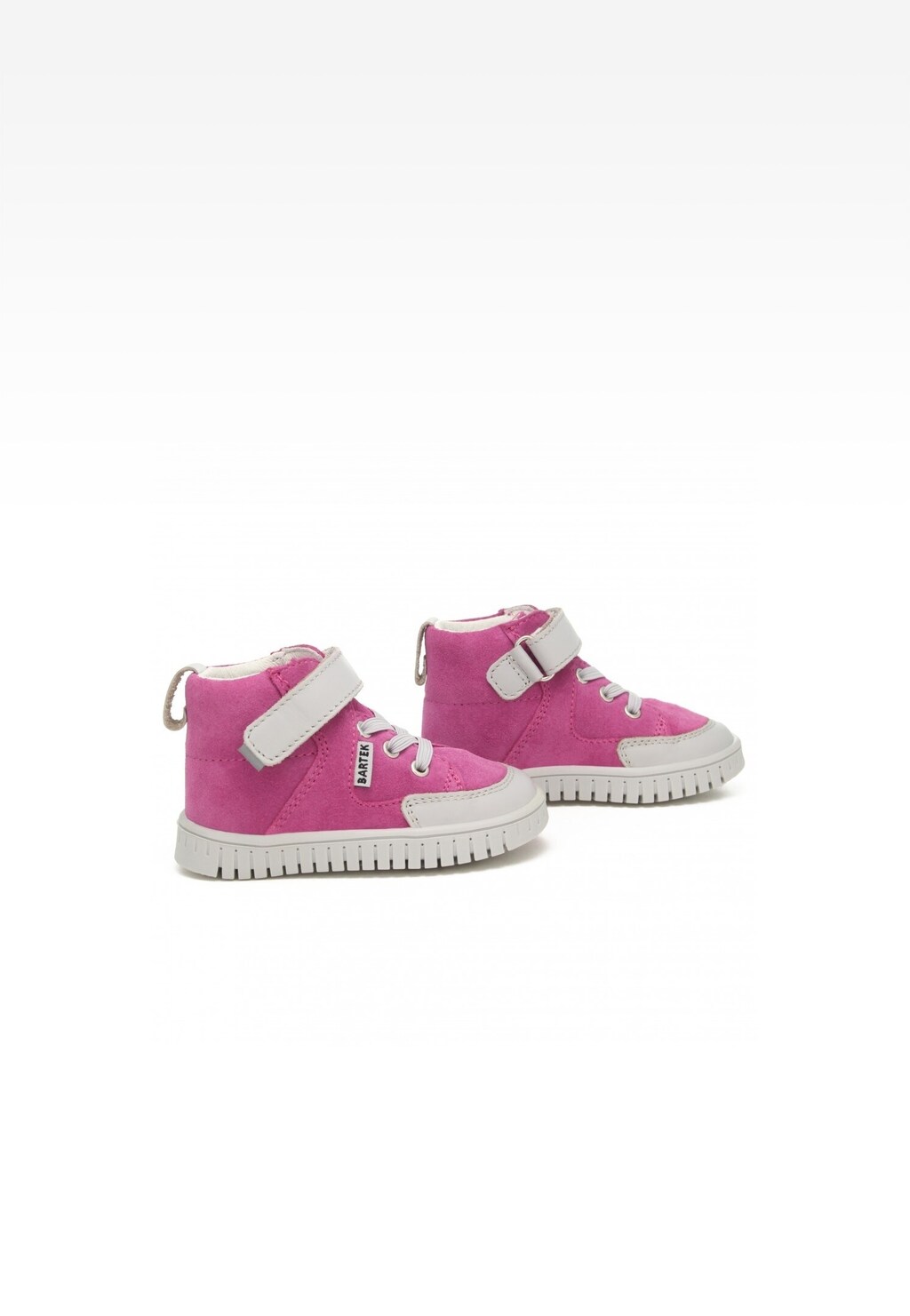 Trzewiki ocieplane BARTEK 11544010, dla dziewcząt, różowo-szary Widok 7