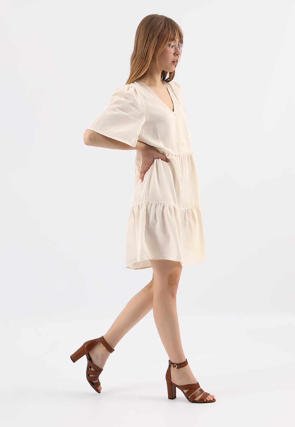 Kožené sandále dámske na horúce letné dni 76030-52 Widok 1