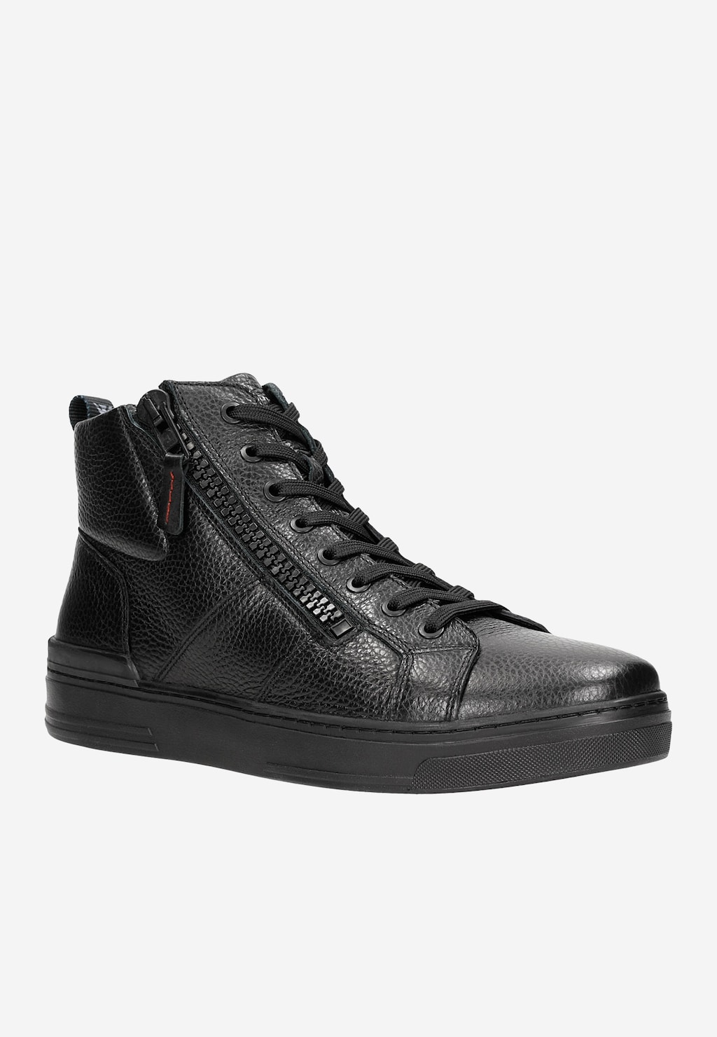 Kožené pánské kotníkové šněrovací boty se zipem 24045-51 Widok 2