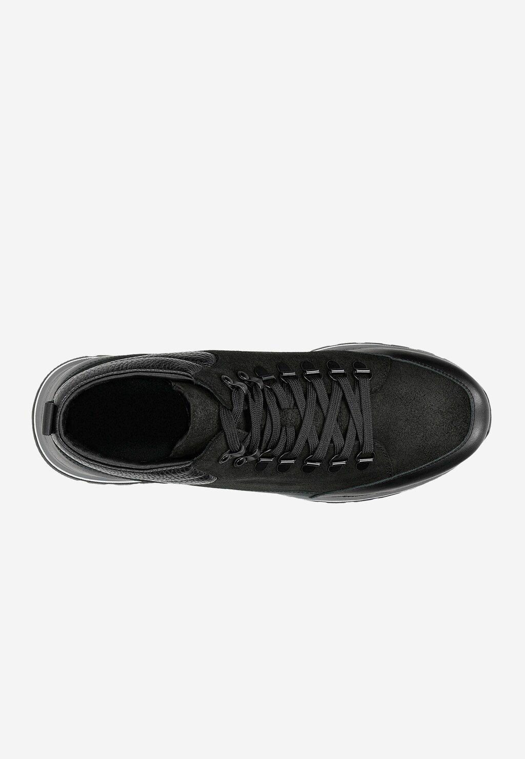 Pánske kožené čižmy na zimu v čiernej farbe 24047-71 Widok 5