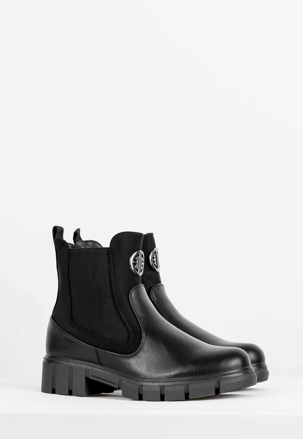 WJS czarne zimowe botki damskie typu sztyblety WJS46034-51 Widok 2