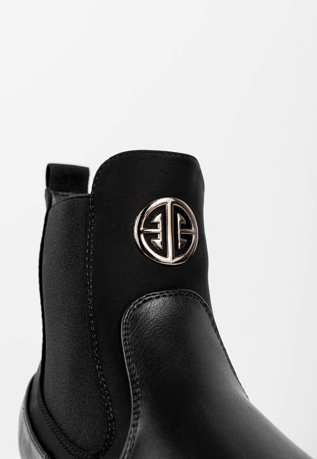 WJS czarne zimowe botki damskie typu sztyblety WJS46034-51 Widok 4