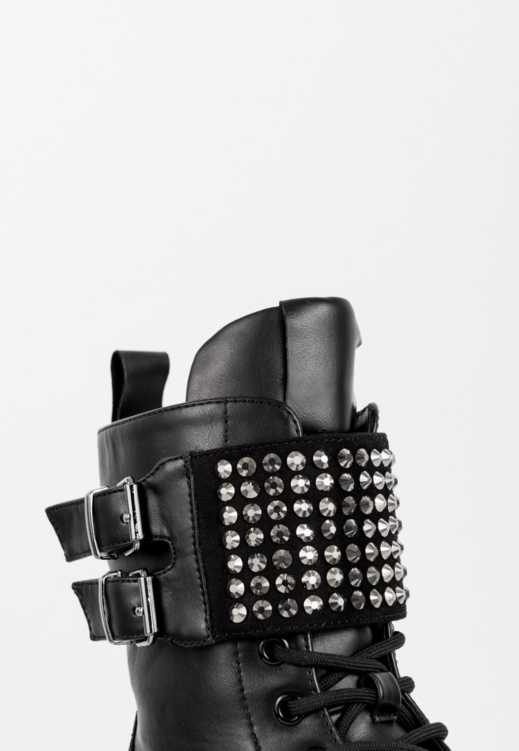 WJS czarne trzewiki damskie w rockowym stylu WJS55026-51 Widok 4