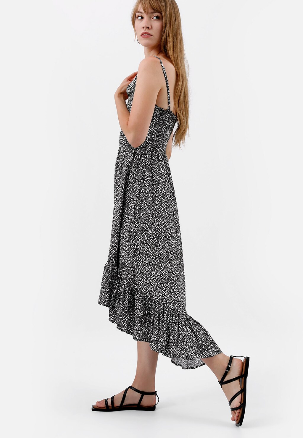 Czarne sandały damskie idealne na lato 76004-51 Widok 8