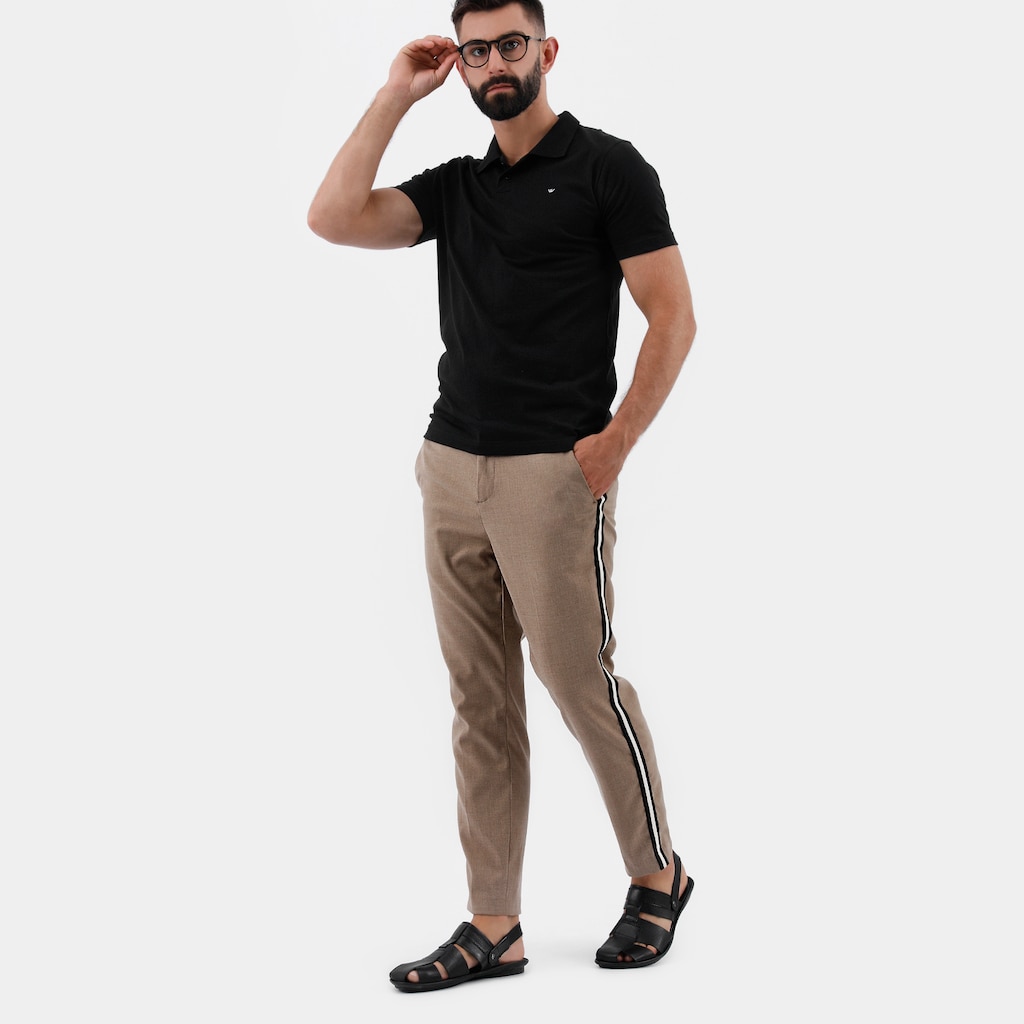 Czarne sandały męskie 9240-51 Widok 7