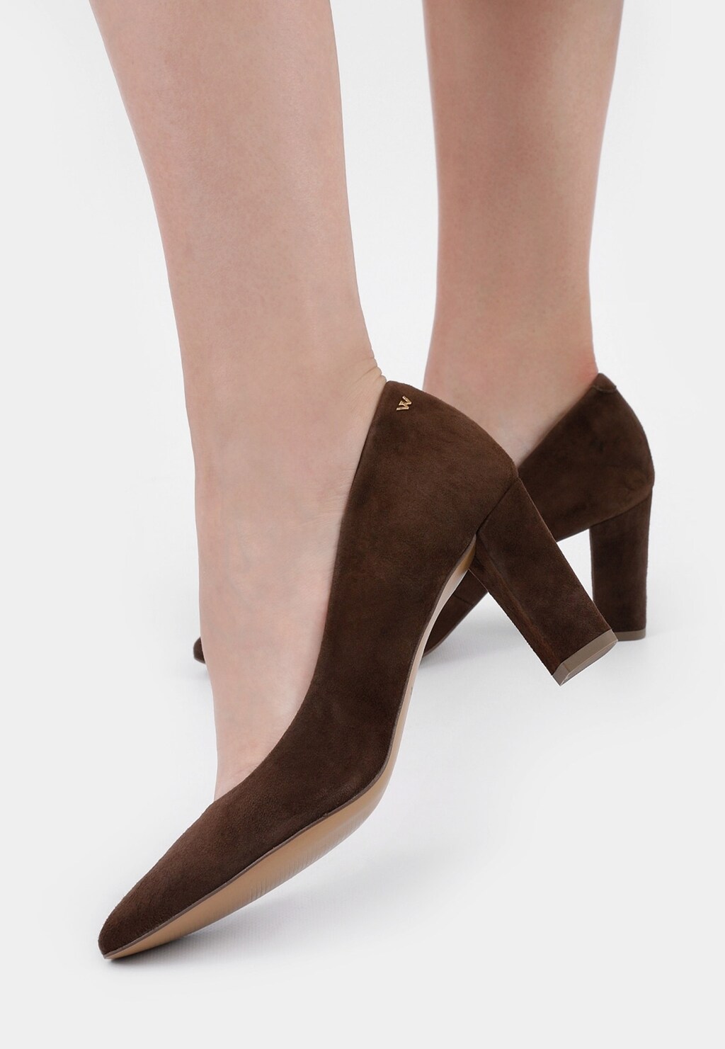 Decentné hnedé dámske lodičky na každý deň 35055-62 Widok 7