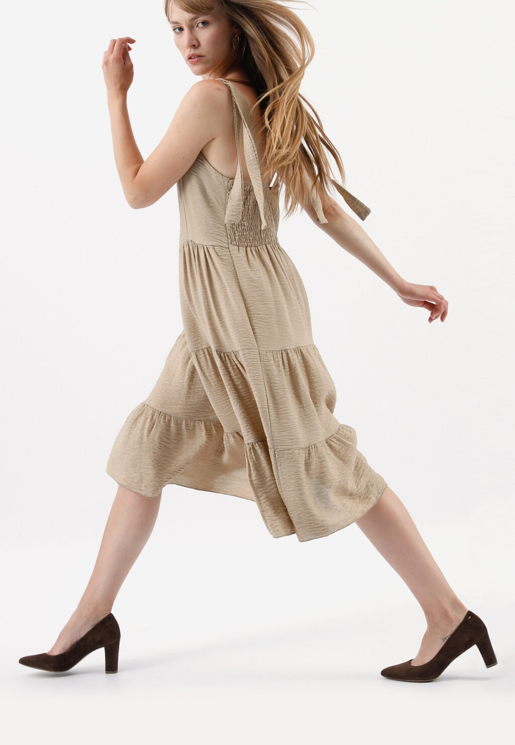 Decentné hnedé dámske lodičky na každý deň 35055-62 Widok 1