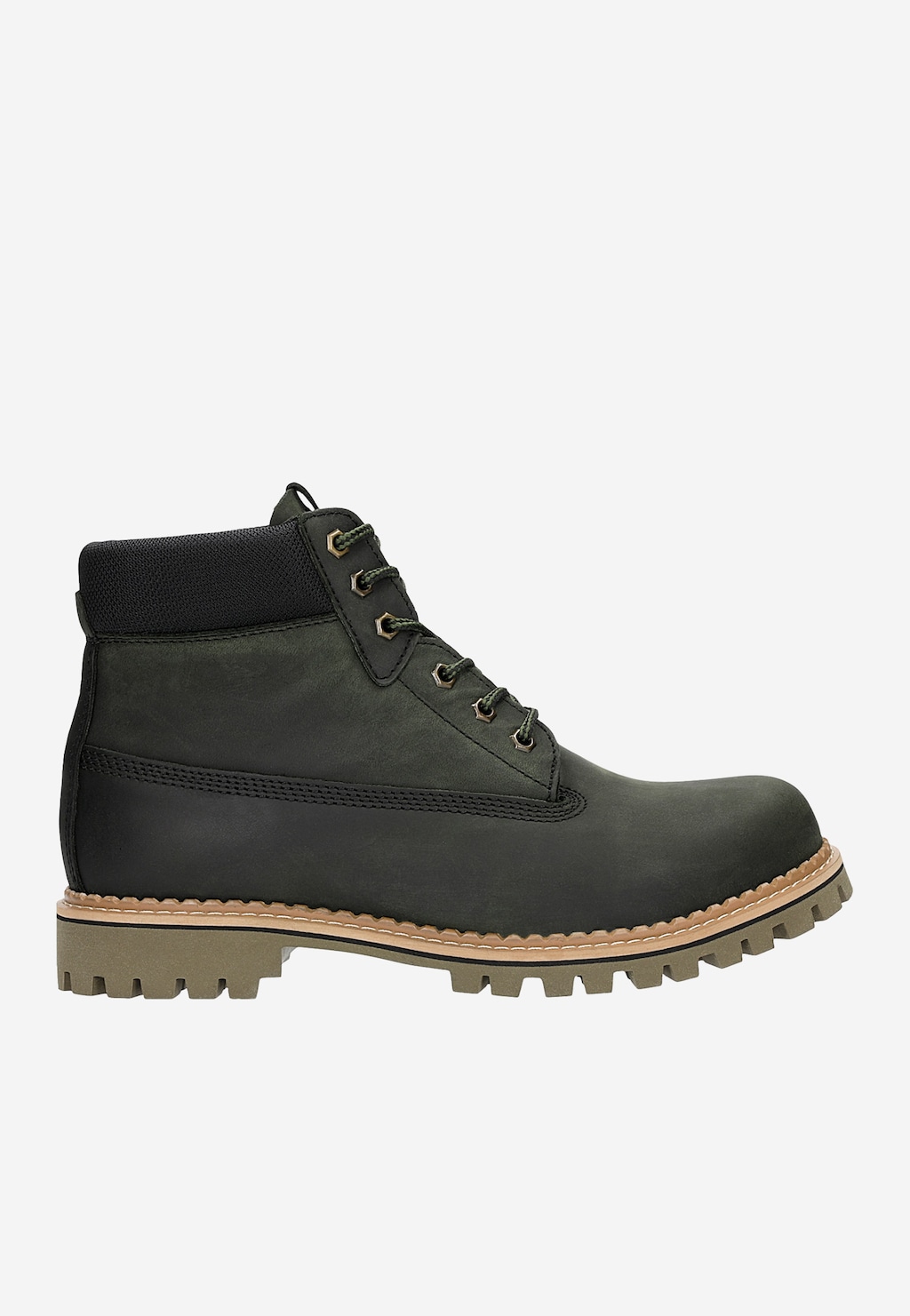 Zielone workery męskie ze skóry naturalnej 24030-77 Widok 2