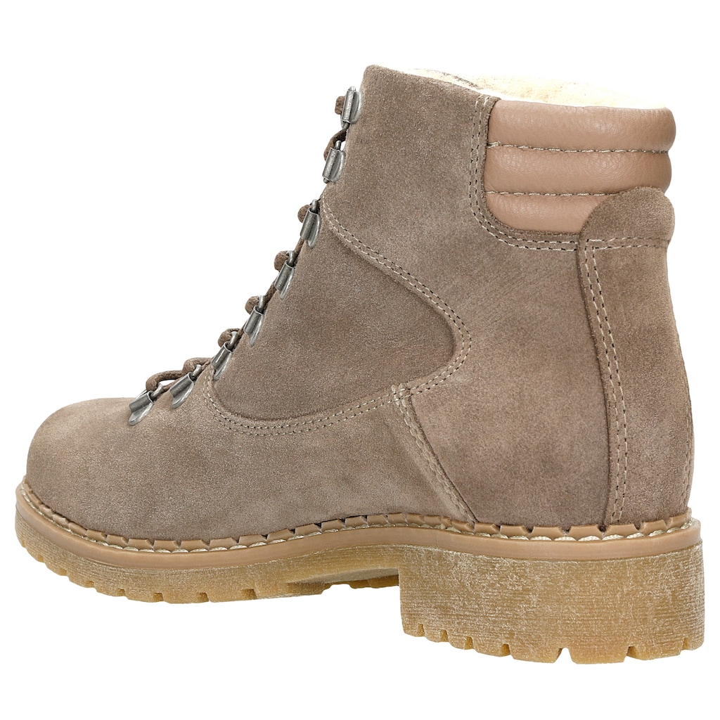 Pohodlné dámske členkové čižmy s vlnenou podšívkou 64071-64 Widok 3