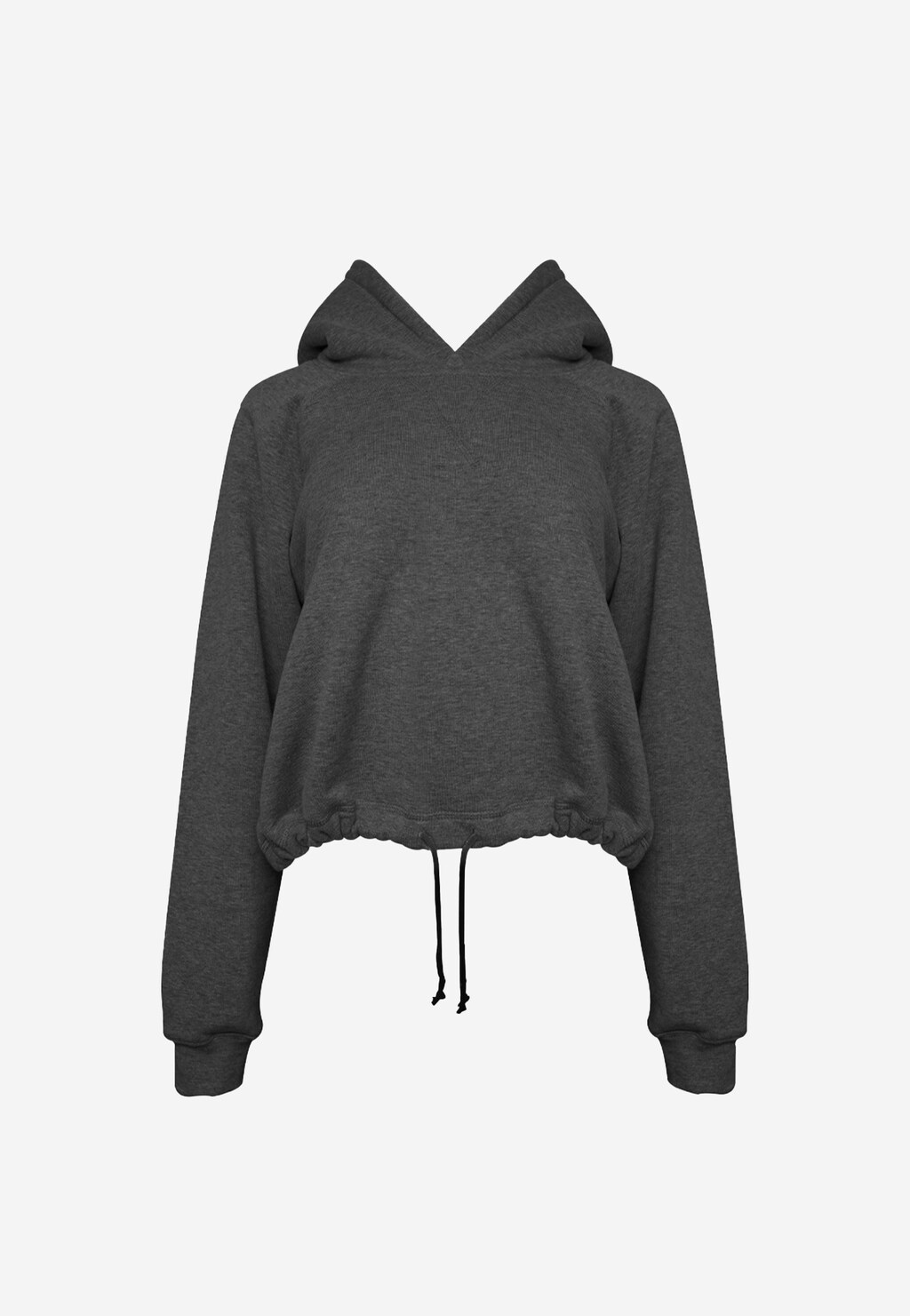 CHIARA grafitowa bluza damska z kapturem K250011-10 Widok 2