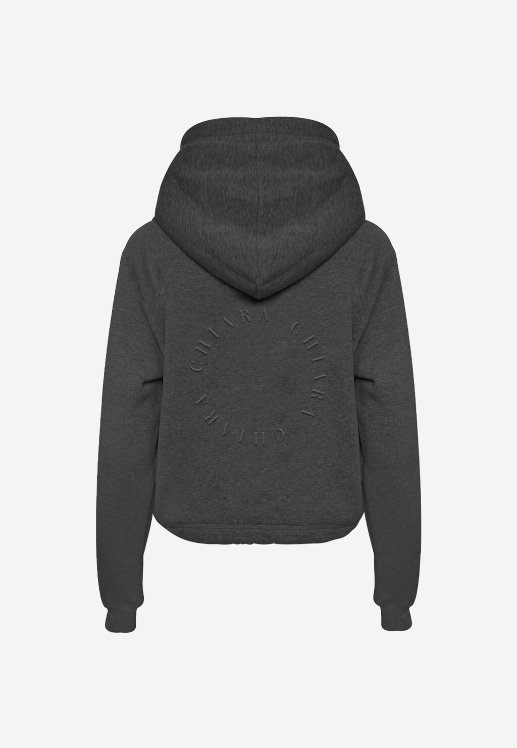 CHIARA grafitowa bluza damska z kapturem K250011-10 Widok 3
