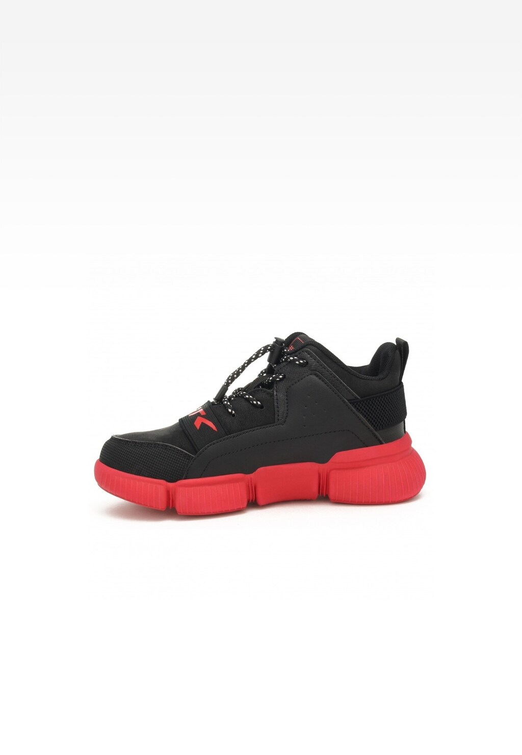 Sneakers BARTEK 17167006, czarno-czerwony Widok 4
