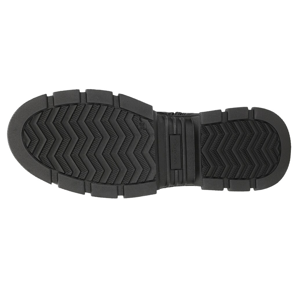 Dámske čierne členkové čižmy v originálnom dizajne 64053-81 Widok 6