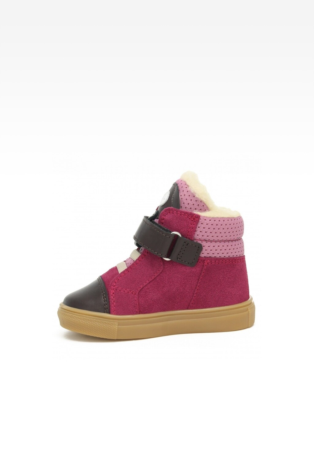 Trzewiki ocieplane BARTEK 11578003, dla dziewcząt, różowo-brazowy Widok 4