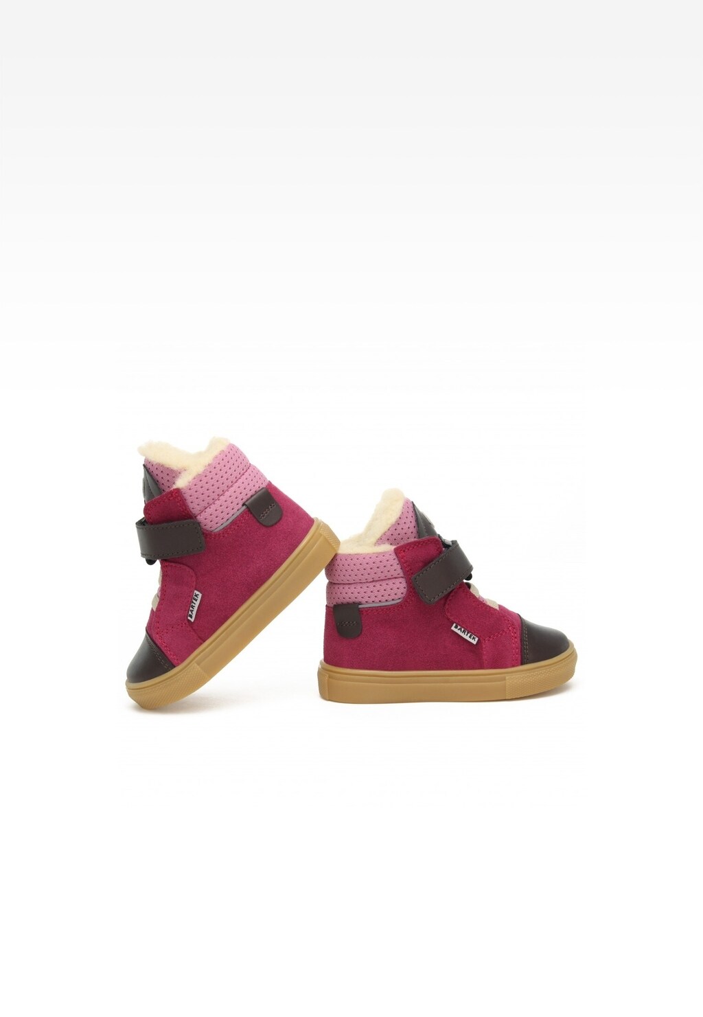 Trzewiki ocieplane BARTEK 11578003, dla dziewcząt, różowo-brazowy Widok 6