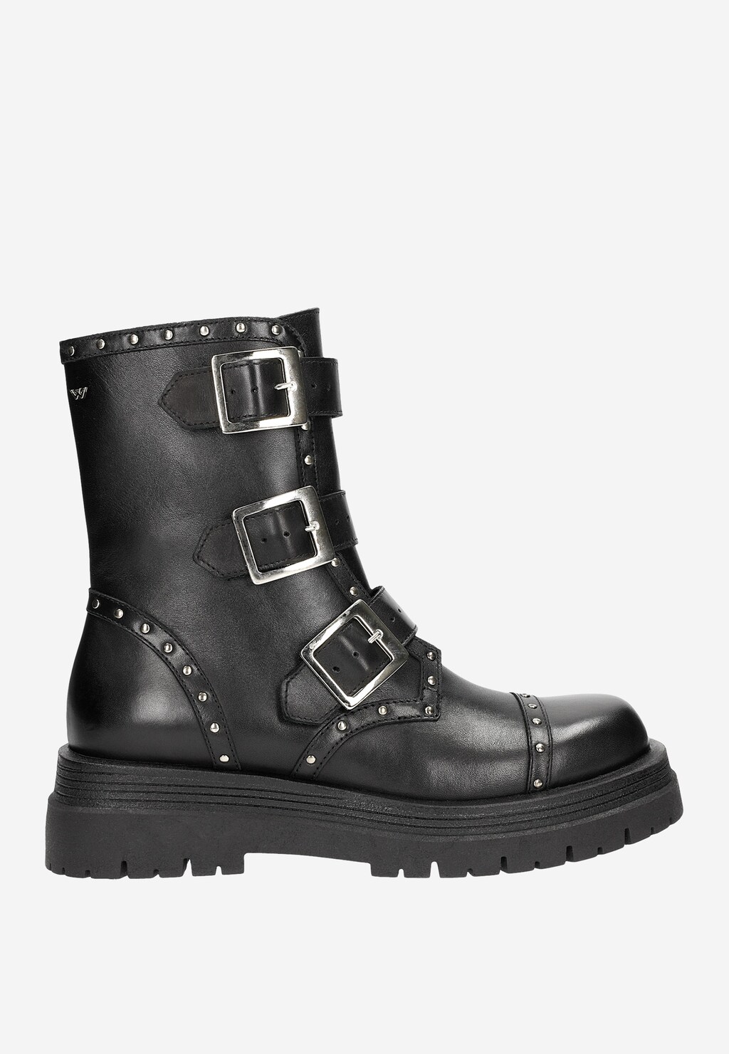 Členkové topánky z prírodnej kože s originálnym dizajnom 55128-51 Widok 1