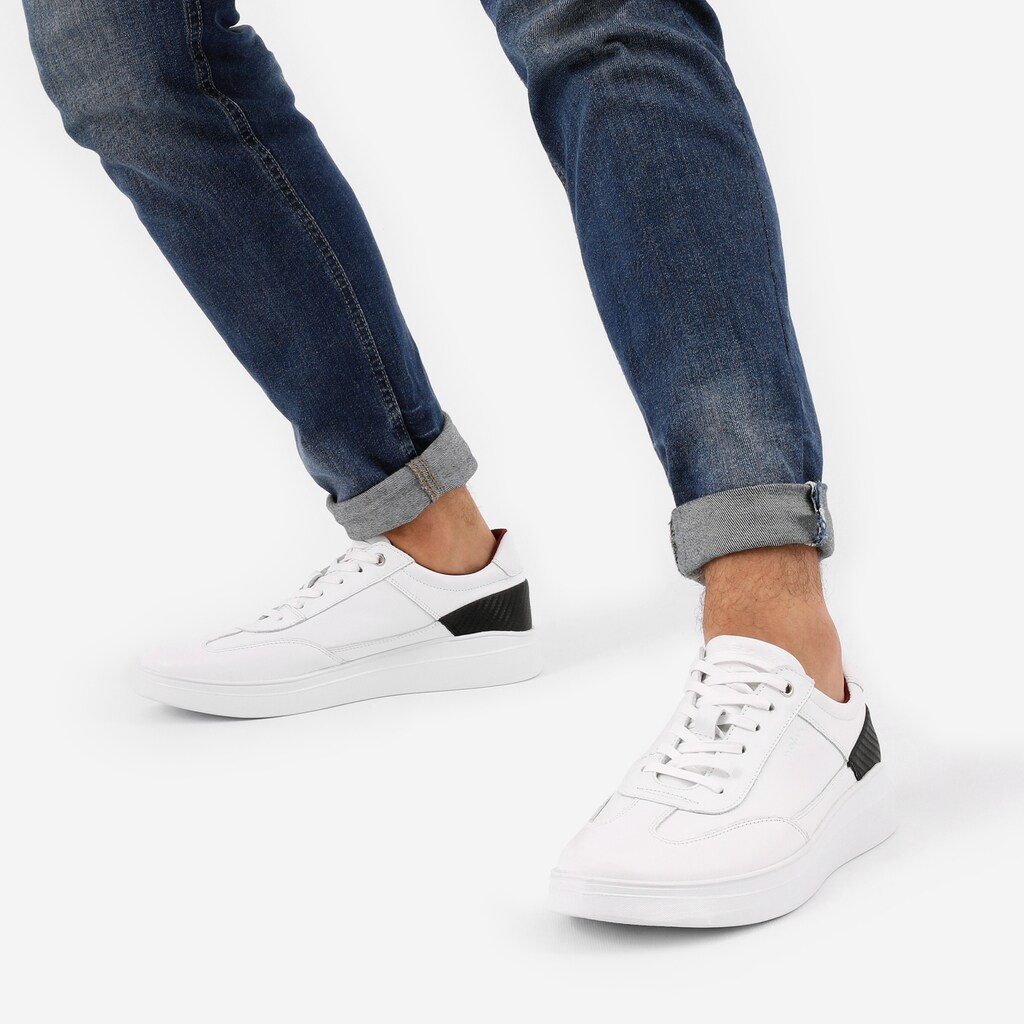 Białe trampki męskie w stylu casual 10077-59 Widok 8