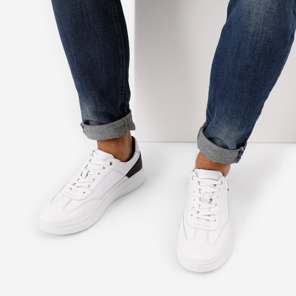 Białe trampki męskie w stylu casual 10077-59 Widok 9