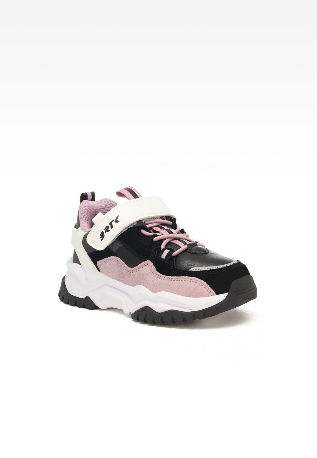 Półbuty BARTEK 18412003, dla dziewcząt, czarno-różowy Widok 2