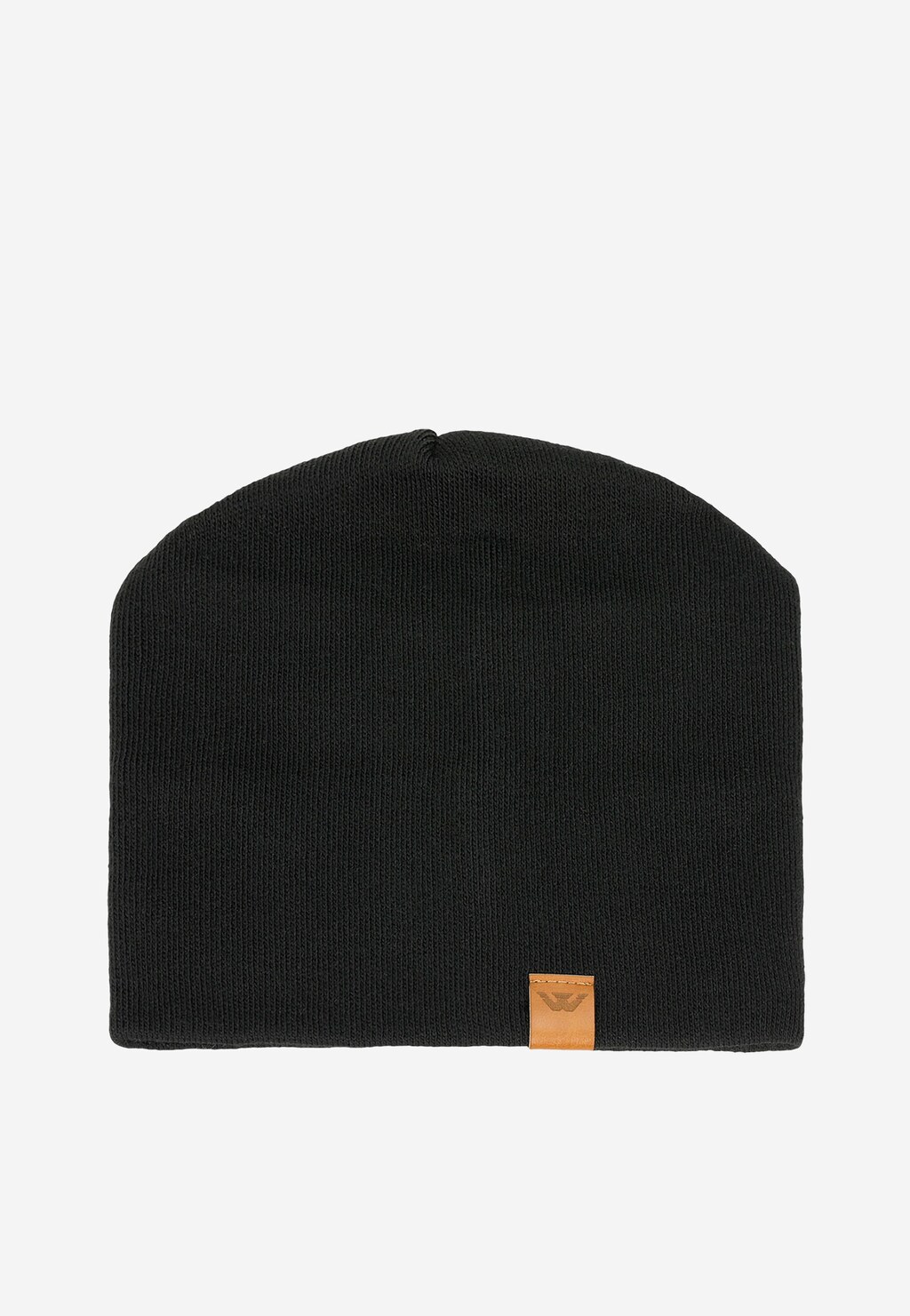 Czarna czapka damska z domieszką wełny 96011-11 Widok 2