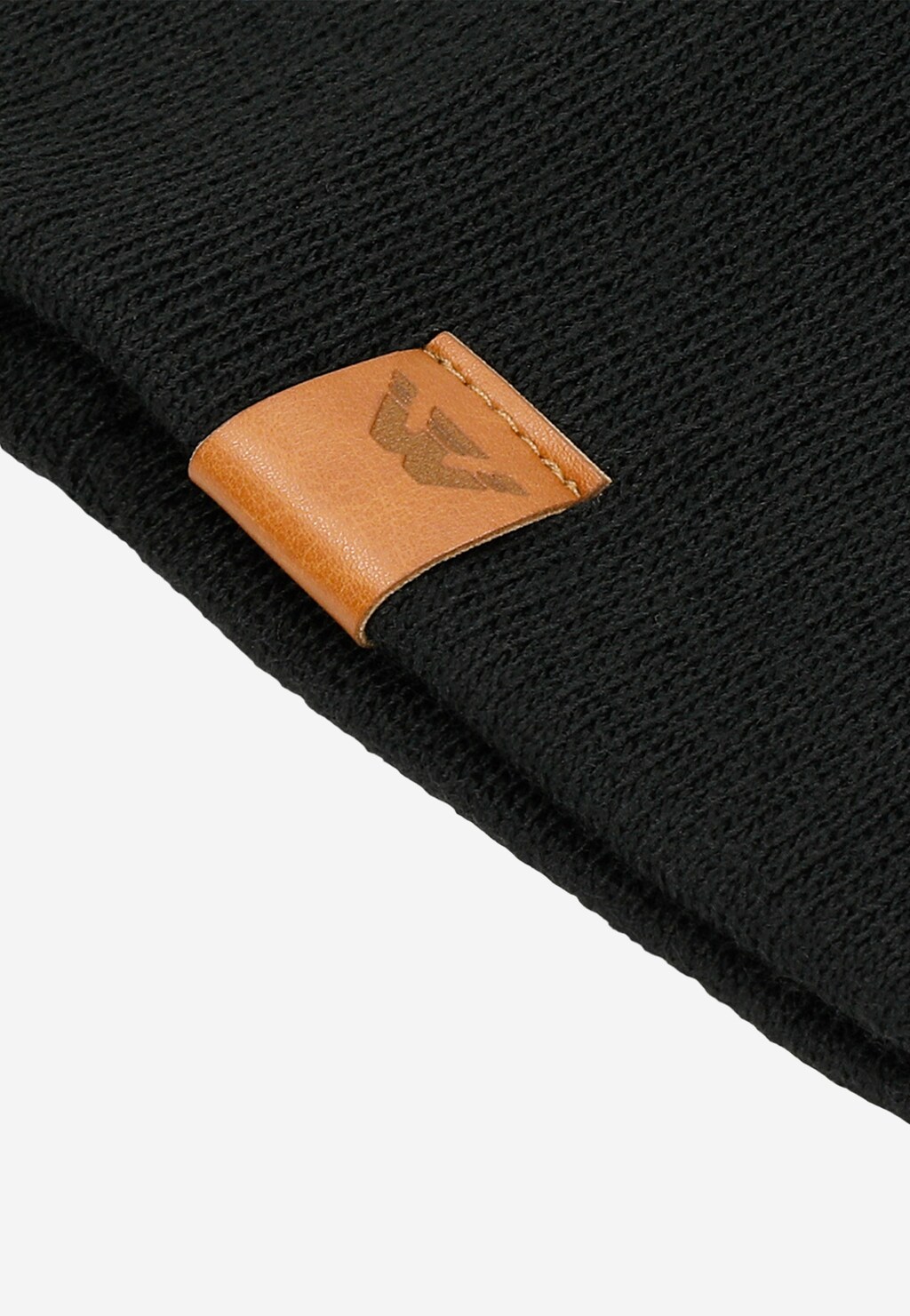 Czarna czapka damska z domieszką wełny 96011-11 Widok 4