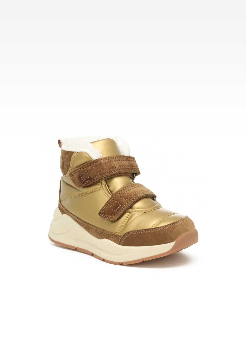 Trzewiki ocieplane BARTEK 17171002, dla dziewcząt, złoty Widok 2