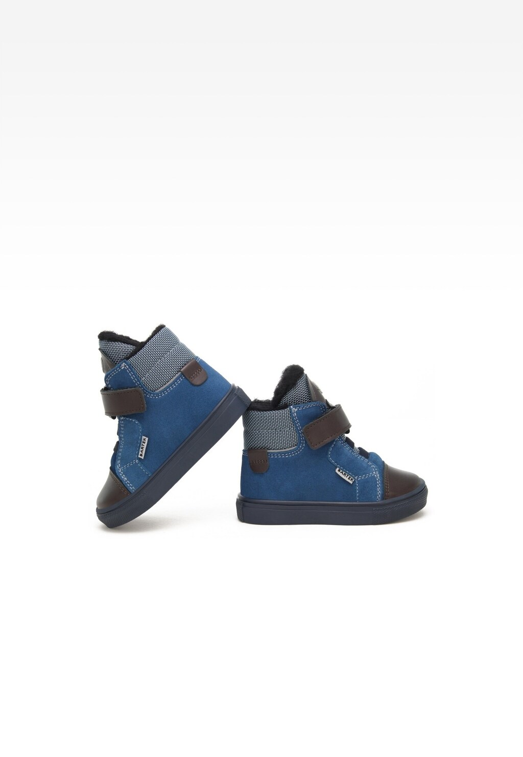 Trzewiki ocieplane BARTEK 11578001, dla chłopców, niebiesko-brązowy Widok 6