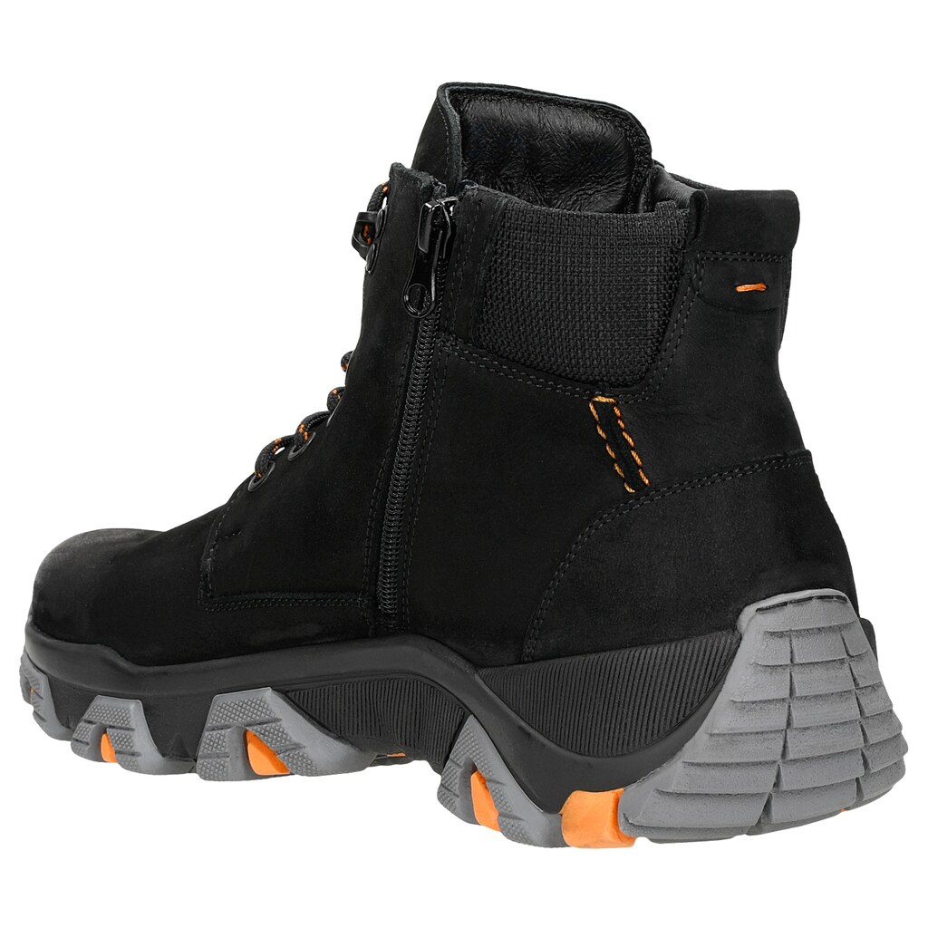 Čierne pánske zimné čižmy v originálnom športovom looku 24048-71 Widok 4