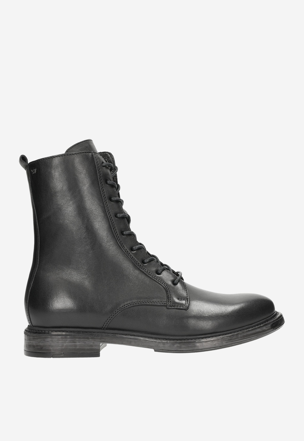 Minimalistyczne czarne trzewiki męskie 24036-51 Widok 2