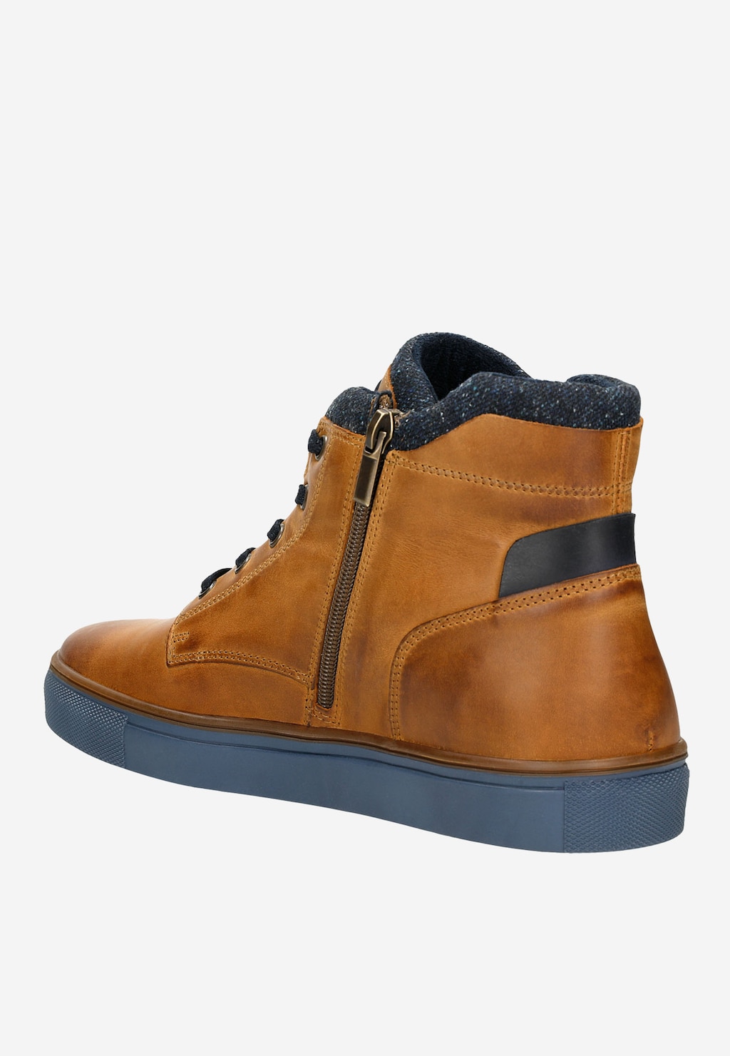 Světle hnědé pánské kotníkové boty z hladké kůže 24037-53 Widok 4