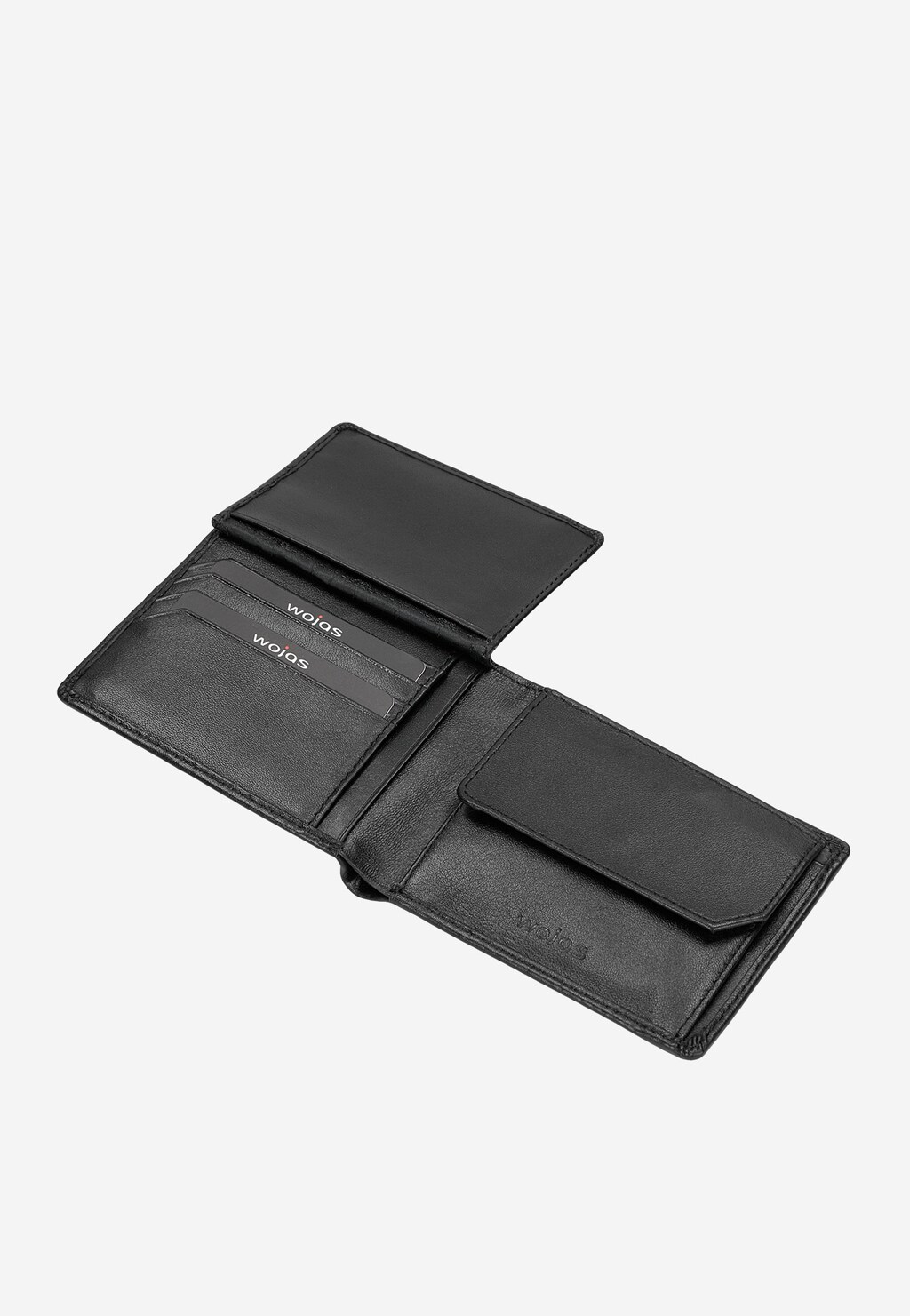 Elegantná pánska kožená peňaženka v čiernej farbe 91040-51 Widok 5