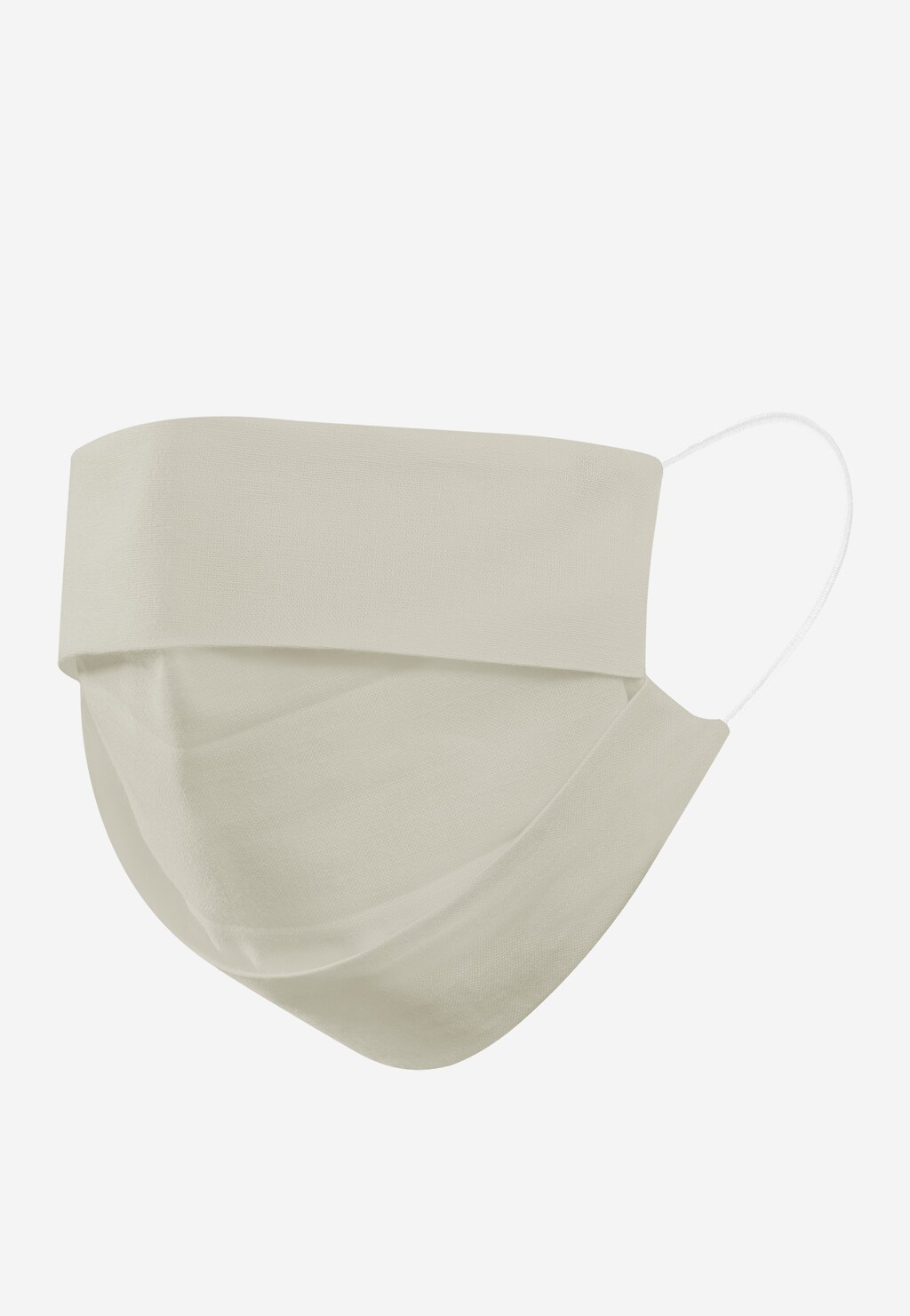 Beżowo-białe maseczki ochronne dwuwarstwowe 5-pak 98111-5 Widok 3