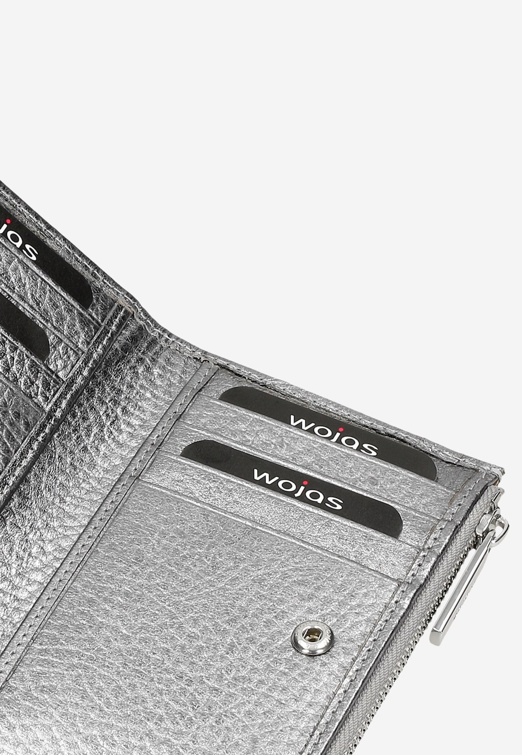 Srebrny portfel damski ze skóry licowej 91022-59 Widok 6