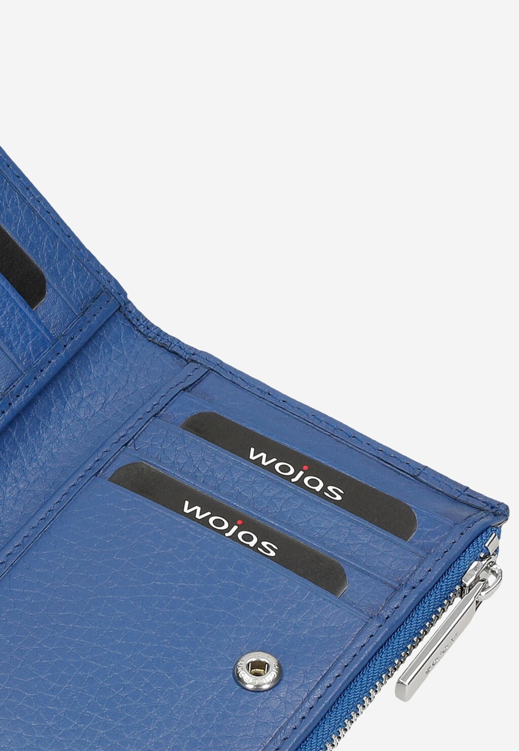 Trendy kožená dámská peněženka v jasně modré barvě 91022-56 Widok 5