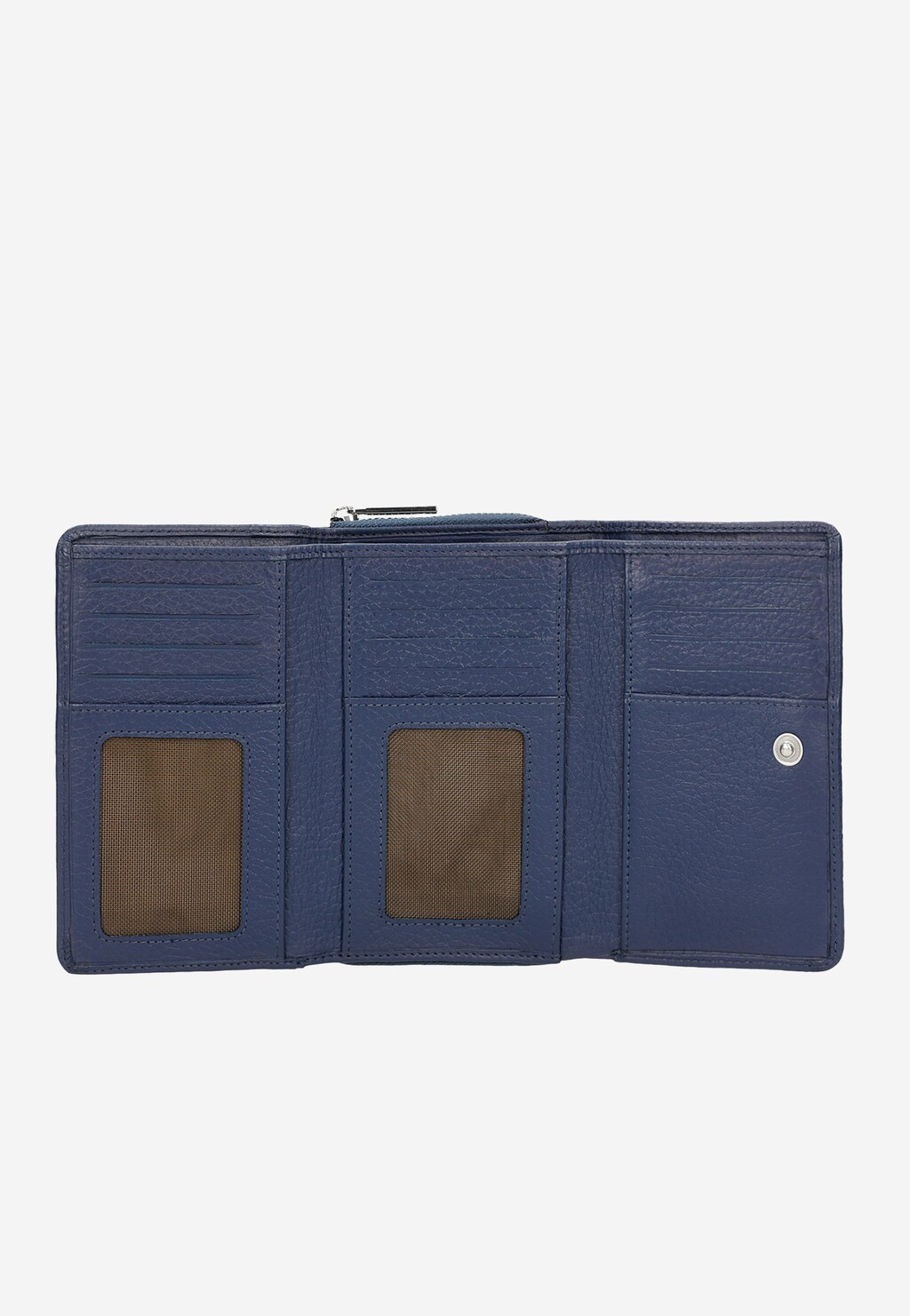 Krásna tmavomodrá dámska peňaženka z odolnej lícovej kože 91036-56 Widok 5