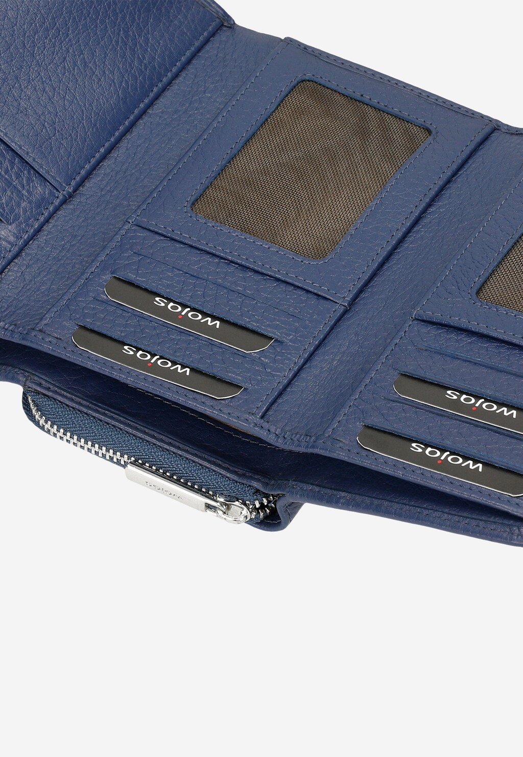 Krásna tmavomodrá dámska peňaženka z odolnej lícovej kože 91036-56 Widok 7