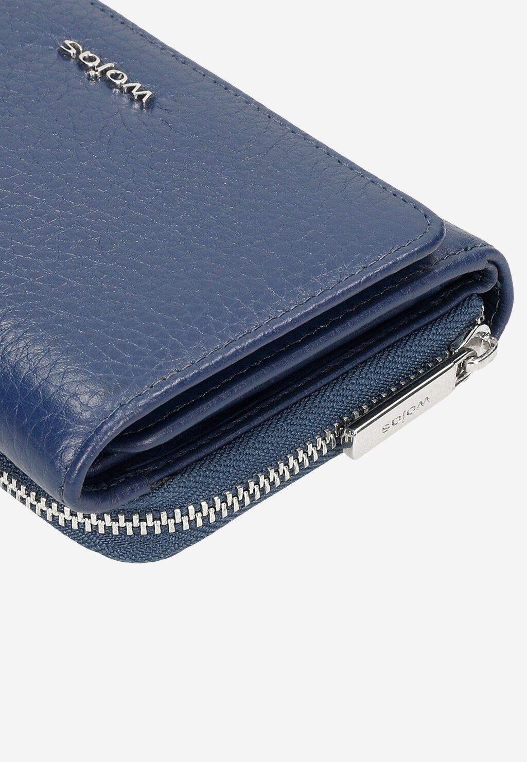Krásna tmavomodrá dámska peňaženka z odolnej lícovej kože 91036-56 Widok 8