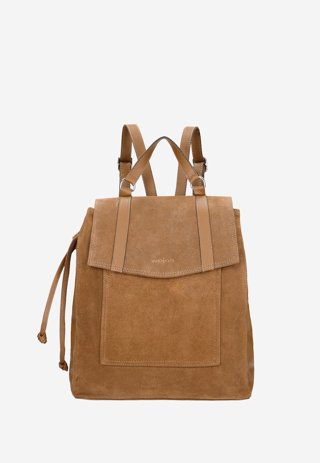 Jasnobrązowy plecak damski z łączonych skór 80231-73 Widok 1