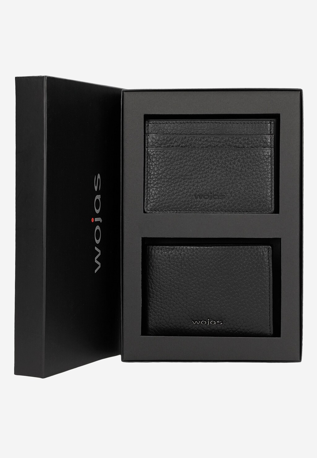 Elegantné pánske peňaženky z čiernej lícovej kože 92905-51 Widok 1