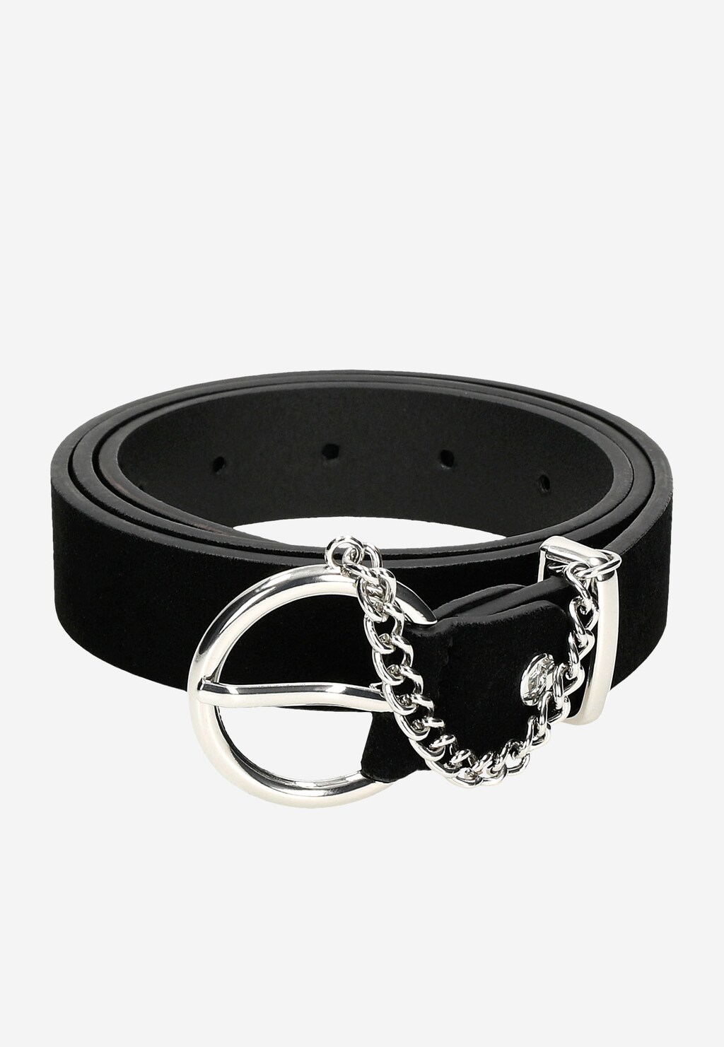 Czarny pasek damski z łańcuszkiem  93060-61 Widok 6