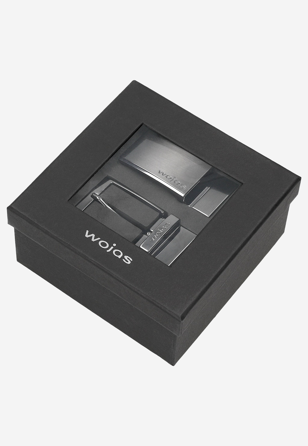 Kožený černý pánský pásek s automatickou přezkou 95901-51 Widok 1