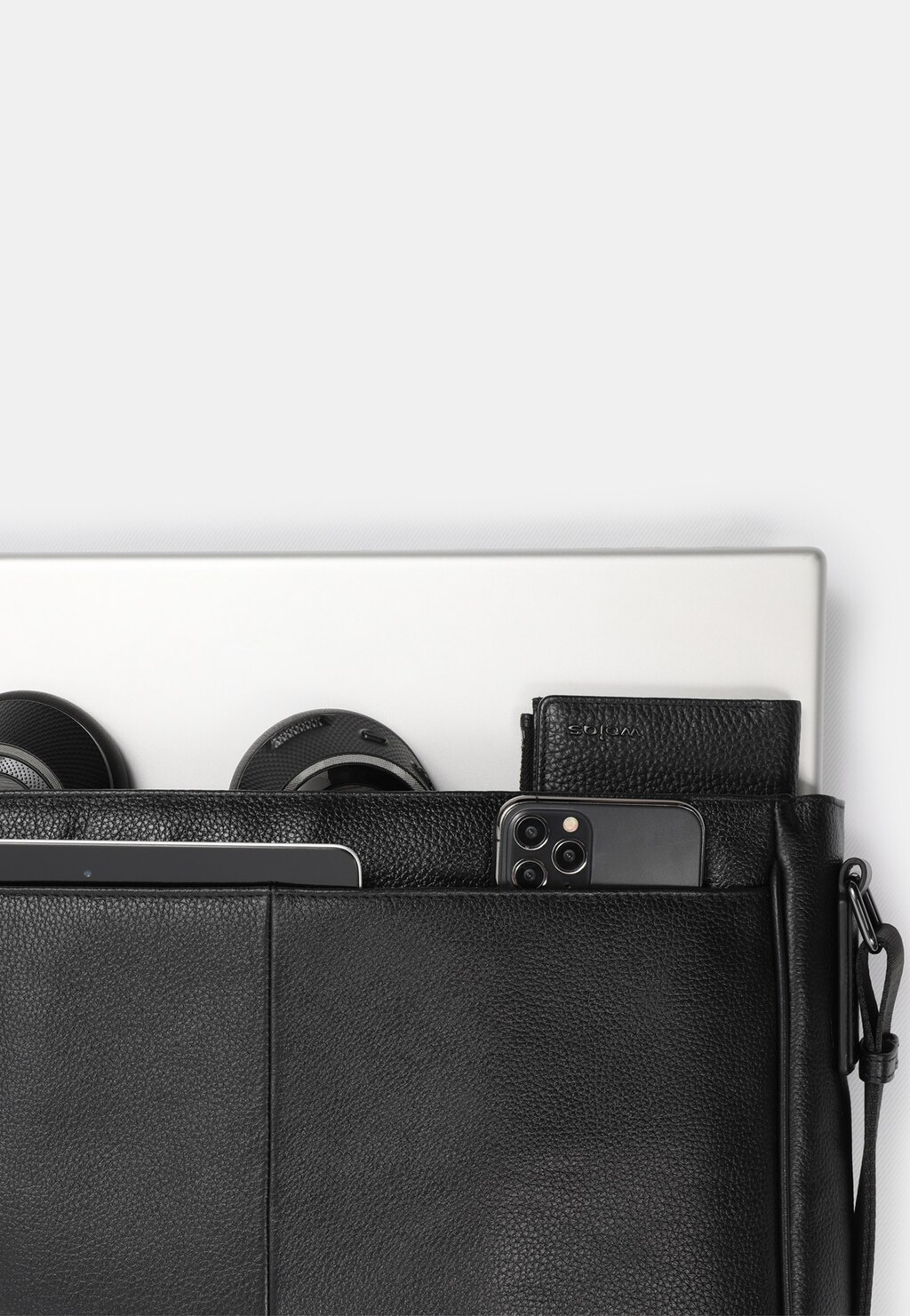 Čierna pánska taška na notebook pre náročných biznismenov 80153-51 Widok 9